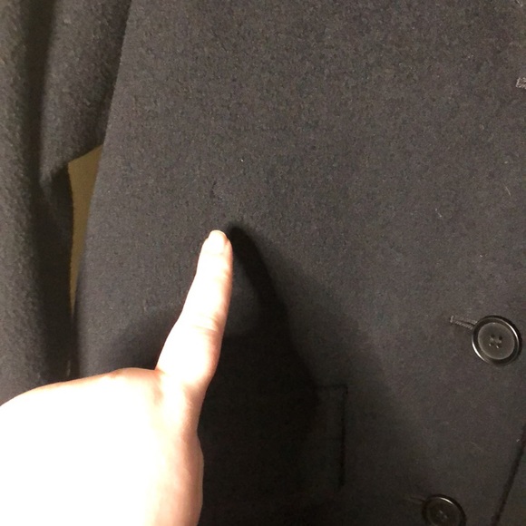 Maxmara black minimalist pea coat - Picture 3 of 7